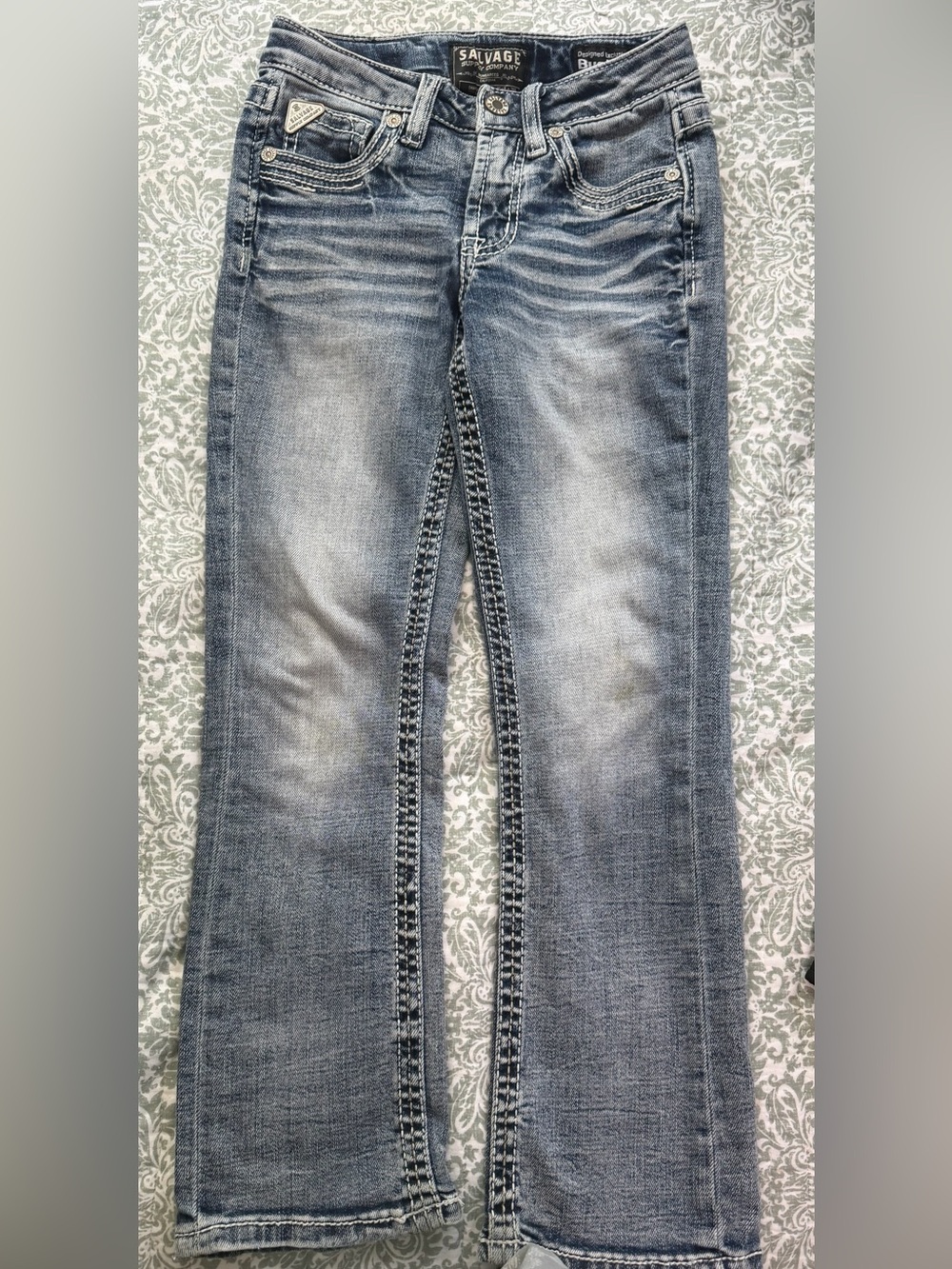 Salvage Faded Blue Kids Jeans
